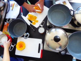 Foto van Thaise kookles met butternut pompoen